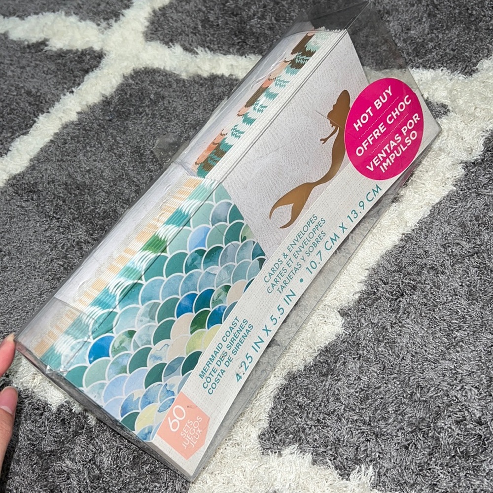 Assorted Mermaid Blank Cards with Envelopes